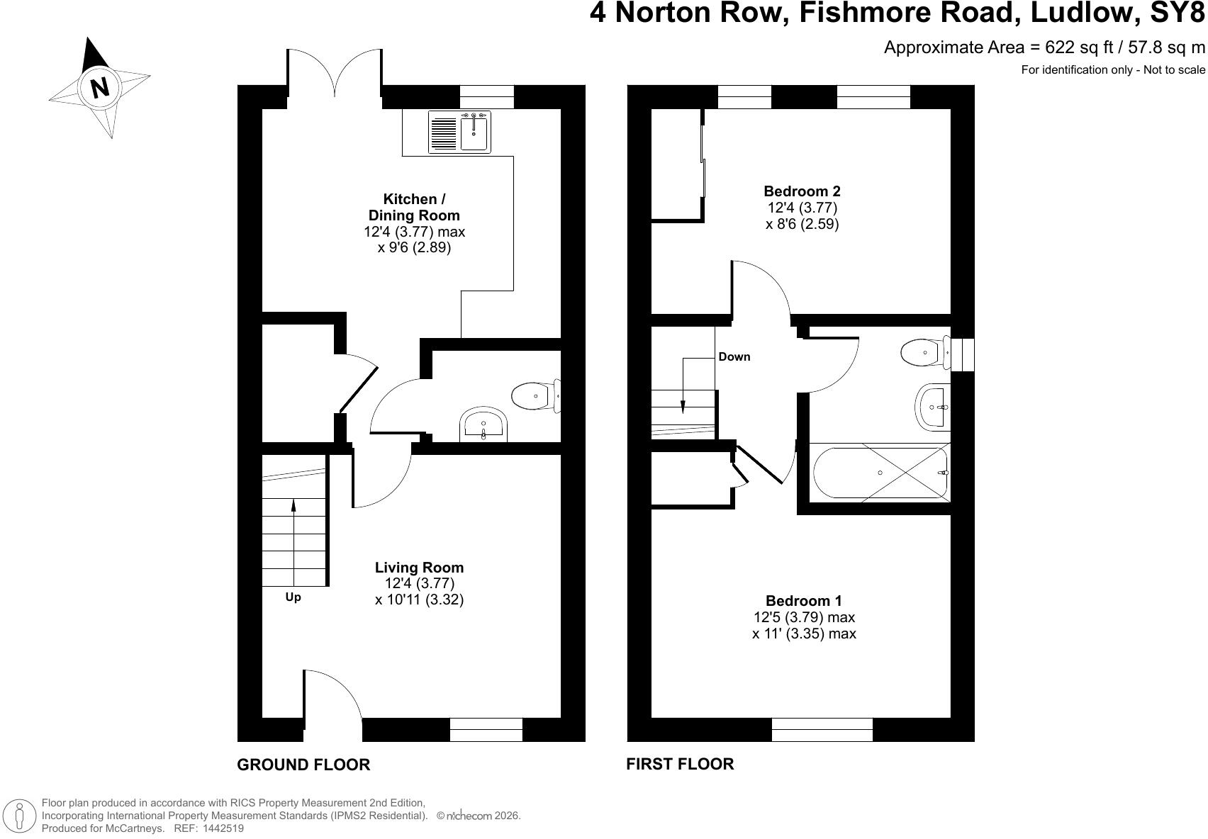 Norton Row, Fishmore Road, Ludlow, Shropshire floorplan