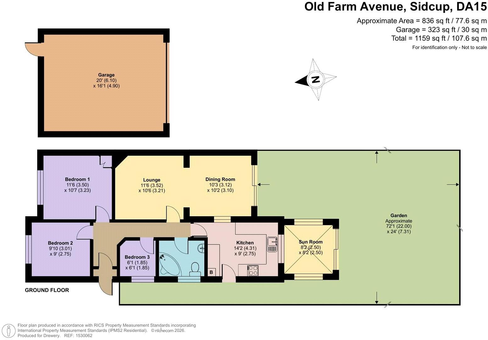 Old Farm Avenue, Sidcup floorplan