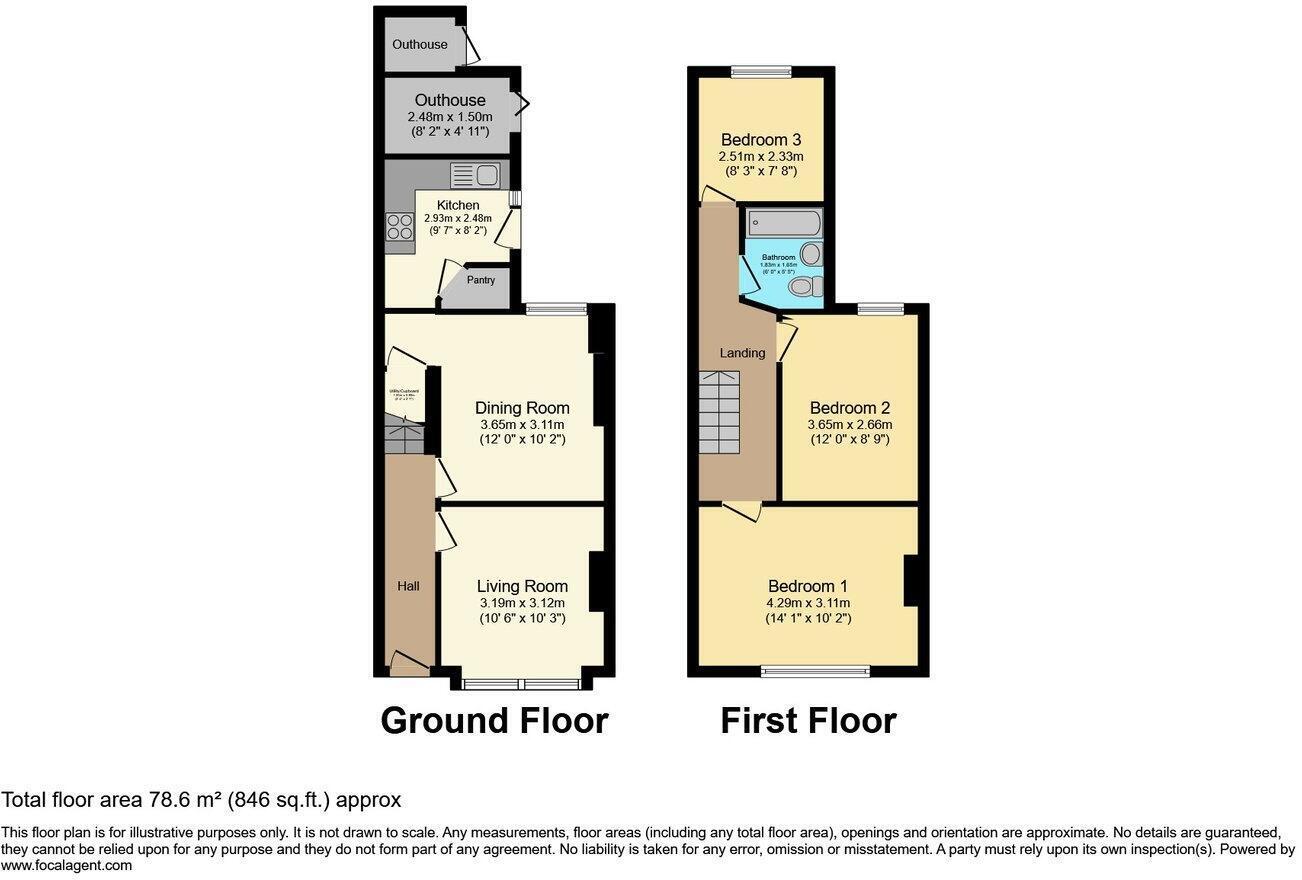 Tanrallt Street, Colwyn Bay, LL28 floorplan