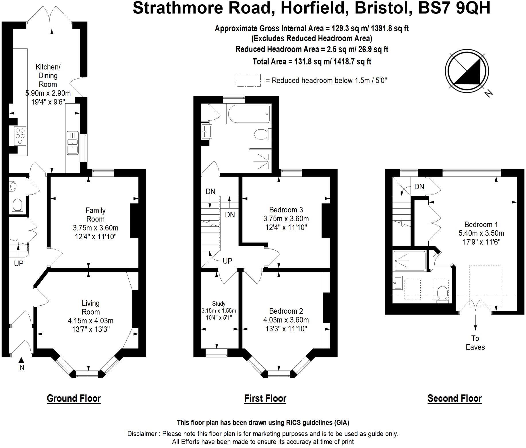 Strathmore Road, Bristol, BS7 floorplan