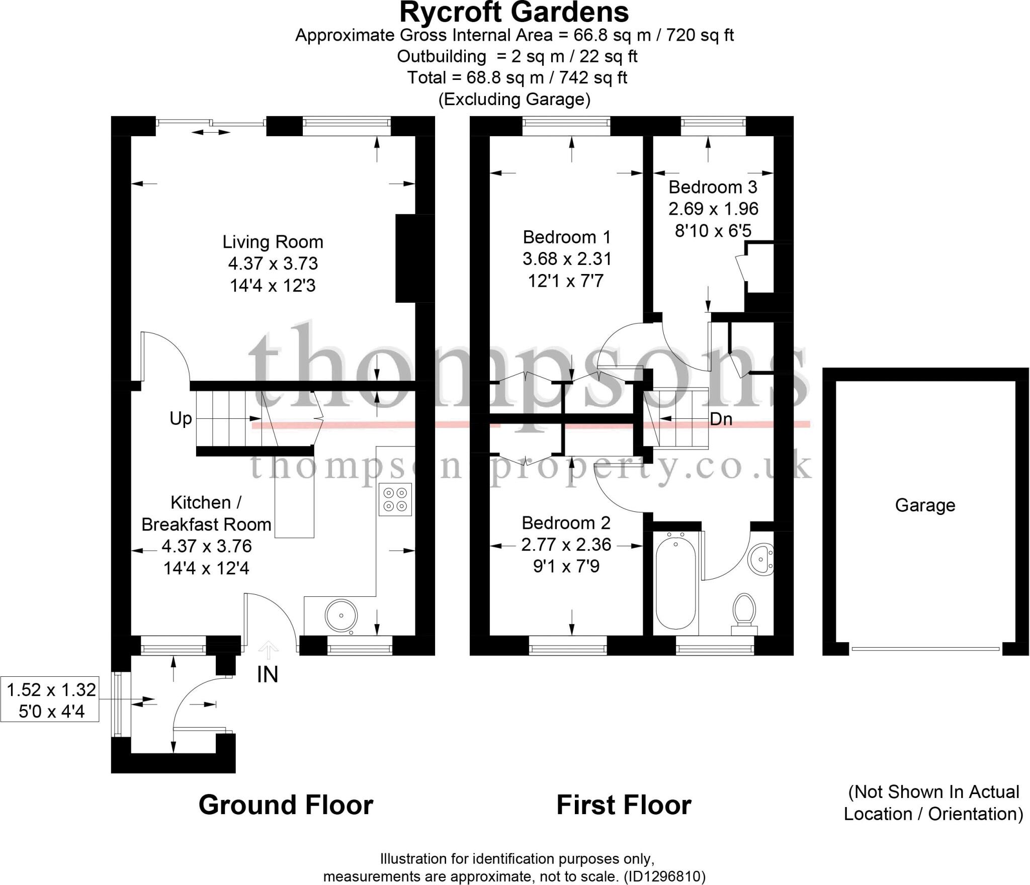 Ryecroft Gardens, Blackwater, Camberley floorplan