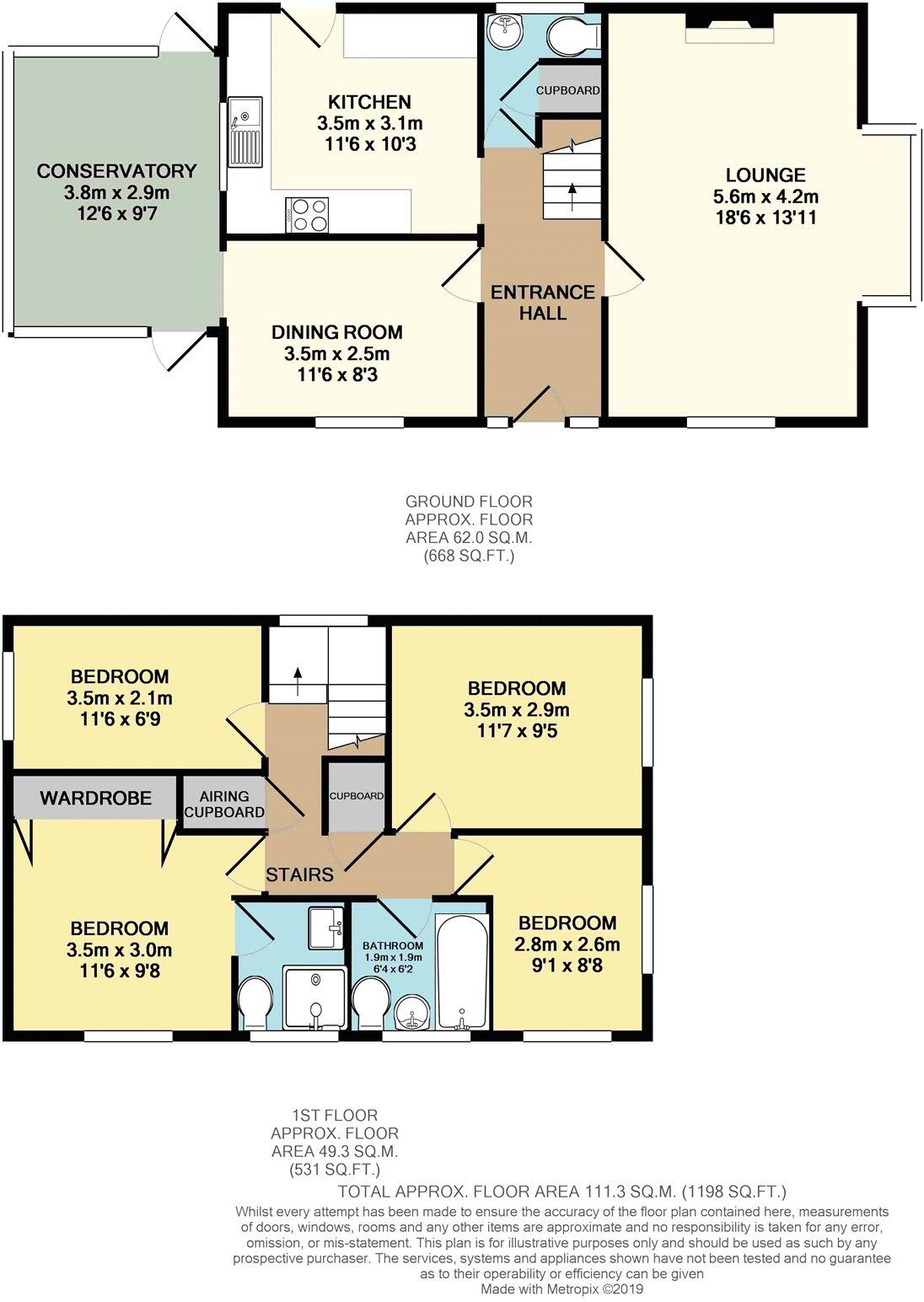 Seymour Avenue, Brandon, Suffolk, IP27 floorplan