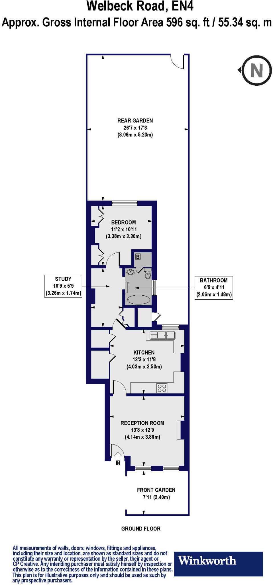 Welbeck Road, East Barnet, EN4 floorplan