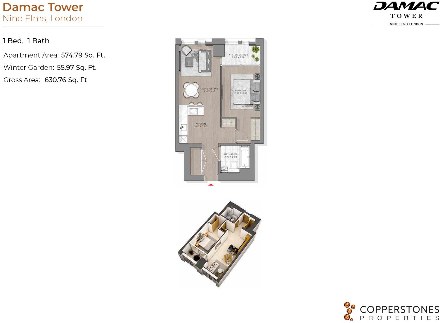 Nine Elms, London, SW2 1GQ floorplan