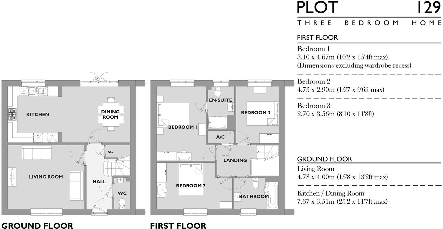 129, Ridge Lane, Chesil Reach, Chickerell floorplan