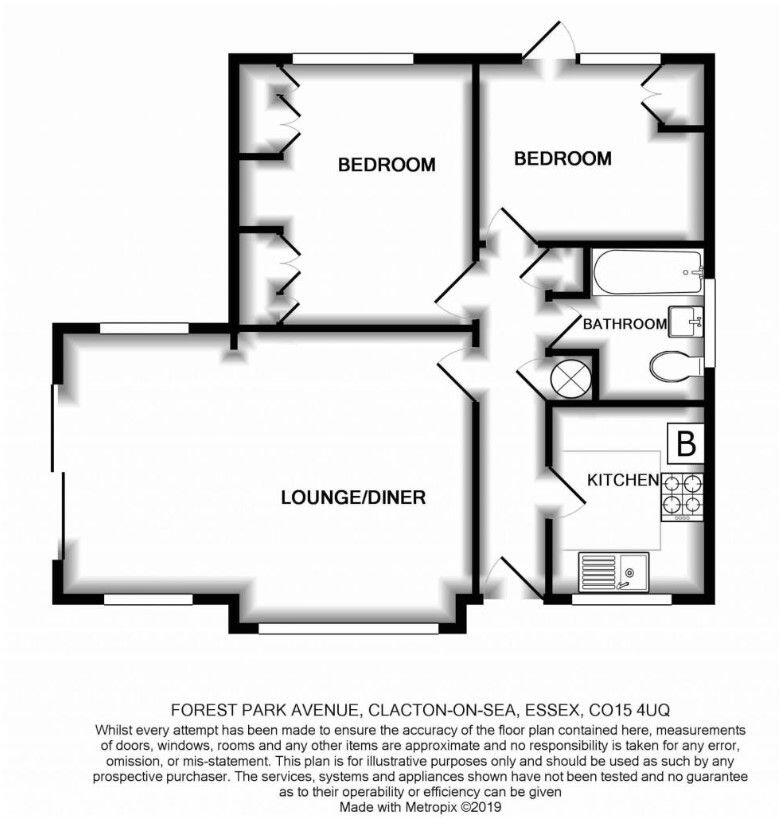 Forest Park Avenue, Clacton-on-Sea, Essex, CO15 4UQ floorplan