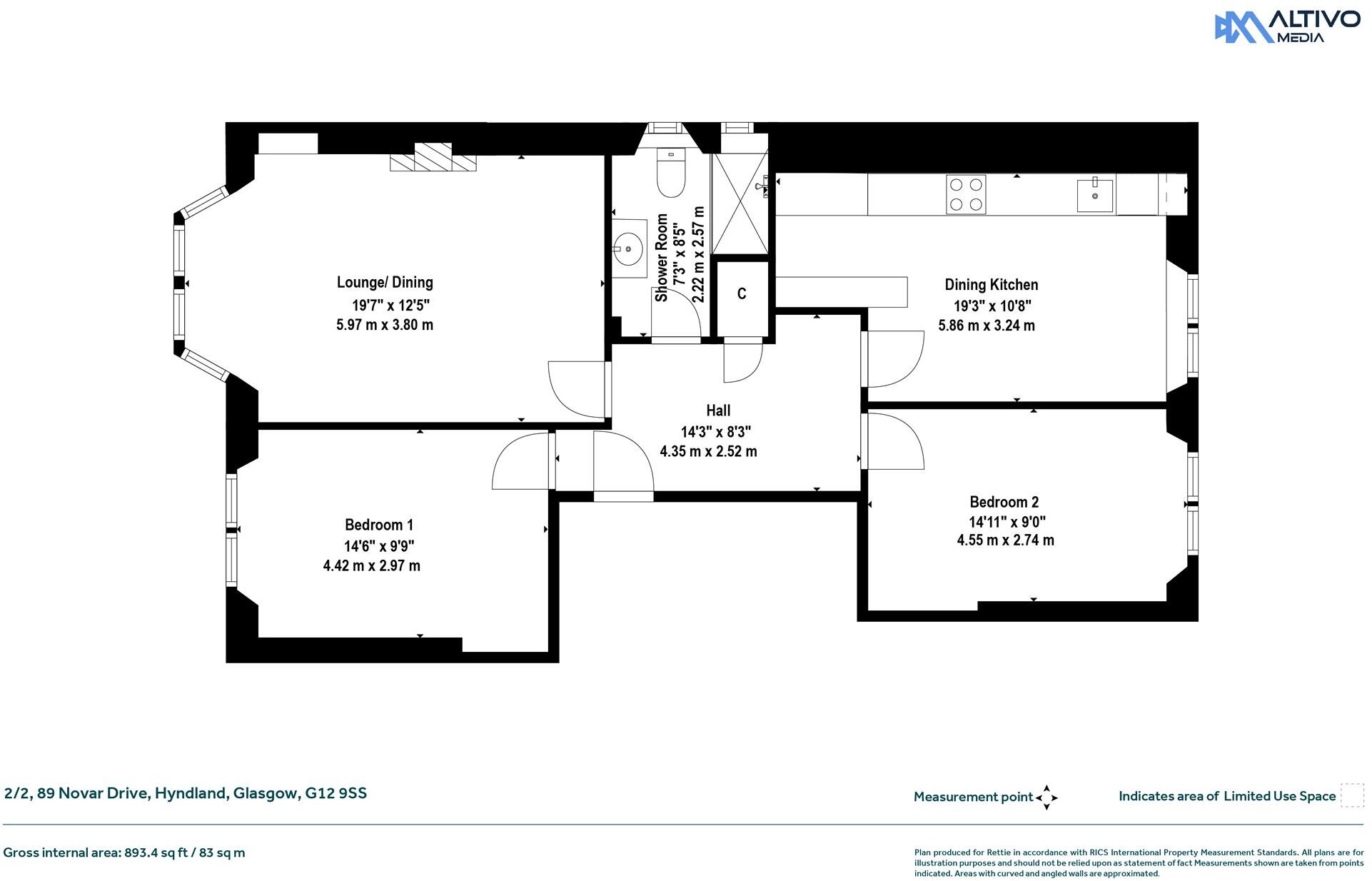 Novar Drive, Hyndland, Glasgow floorplan