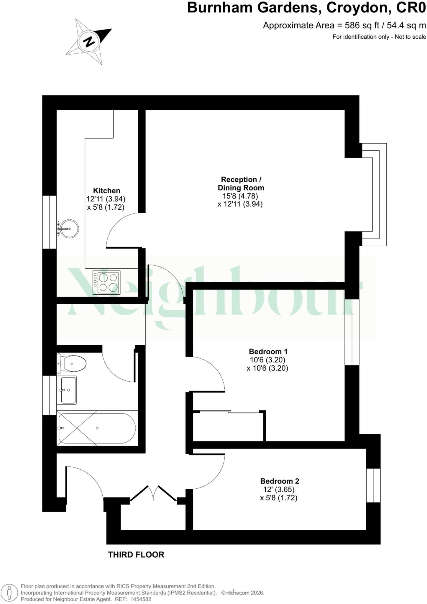 Burnham Gardens, Croydon, CR0 floorplan