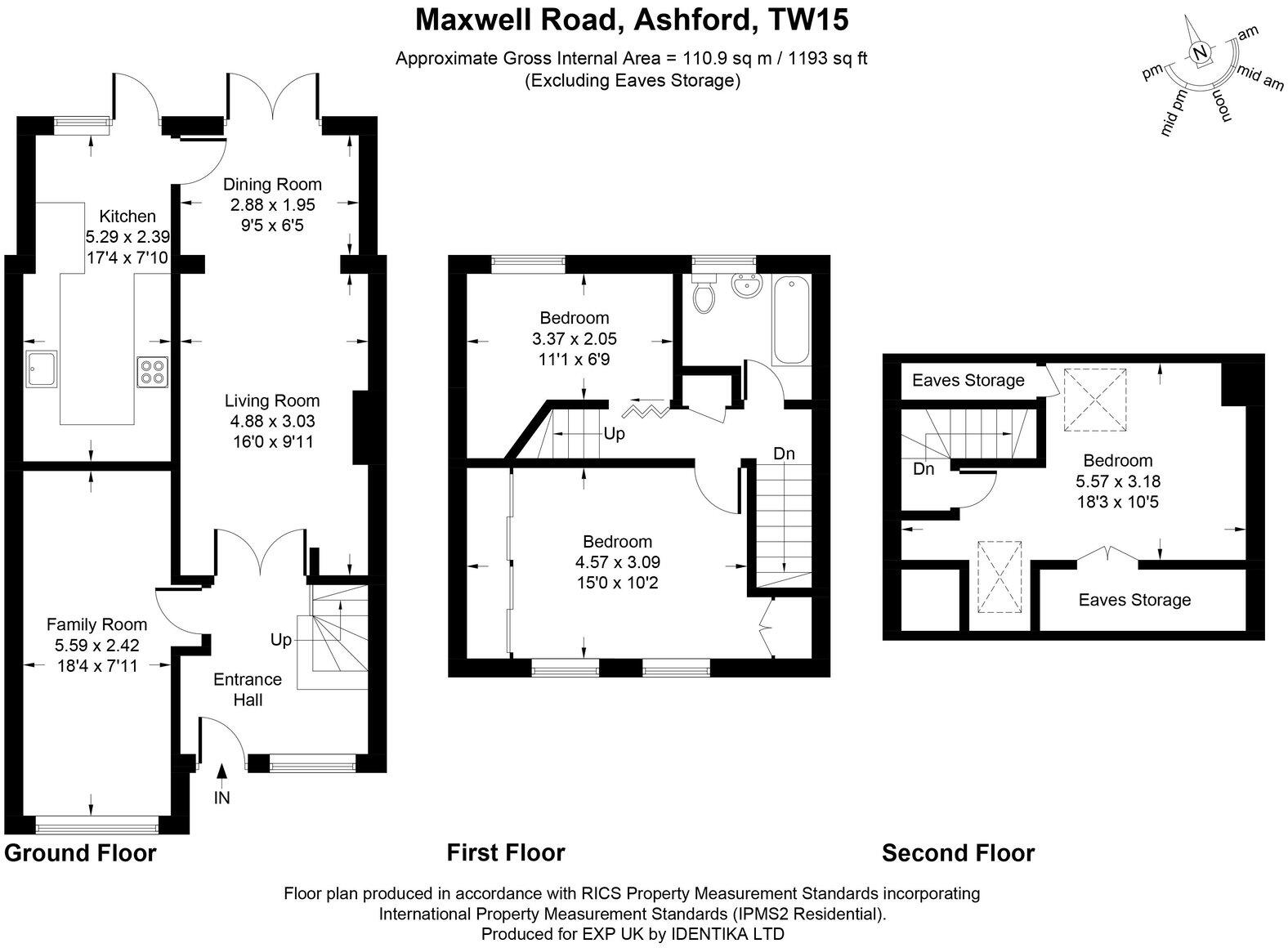 Maxwell Road, Ashford, Surrey, TW15 floorplan