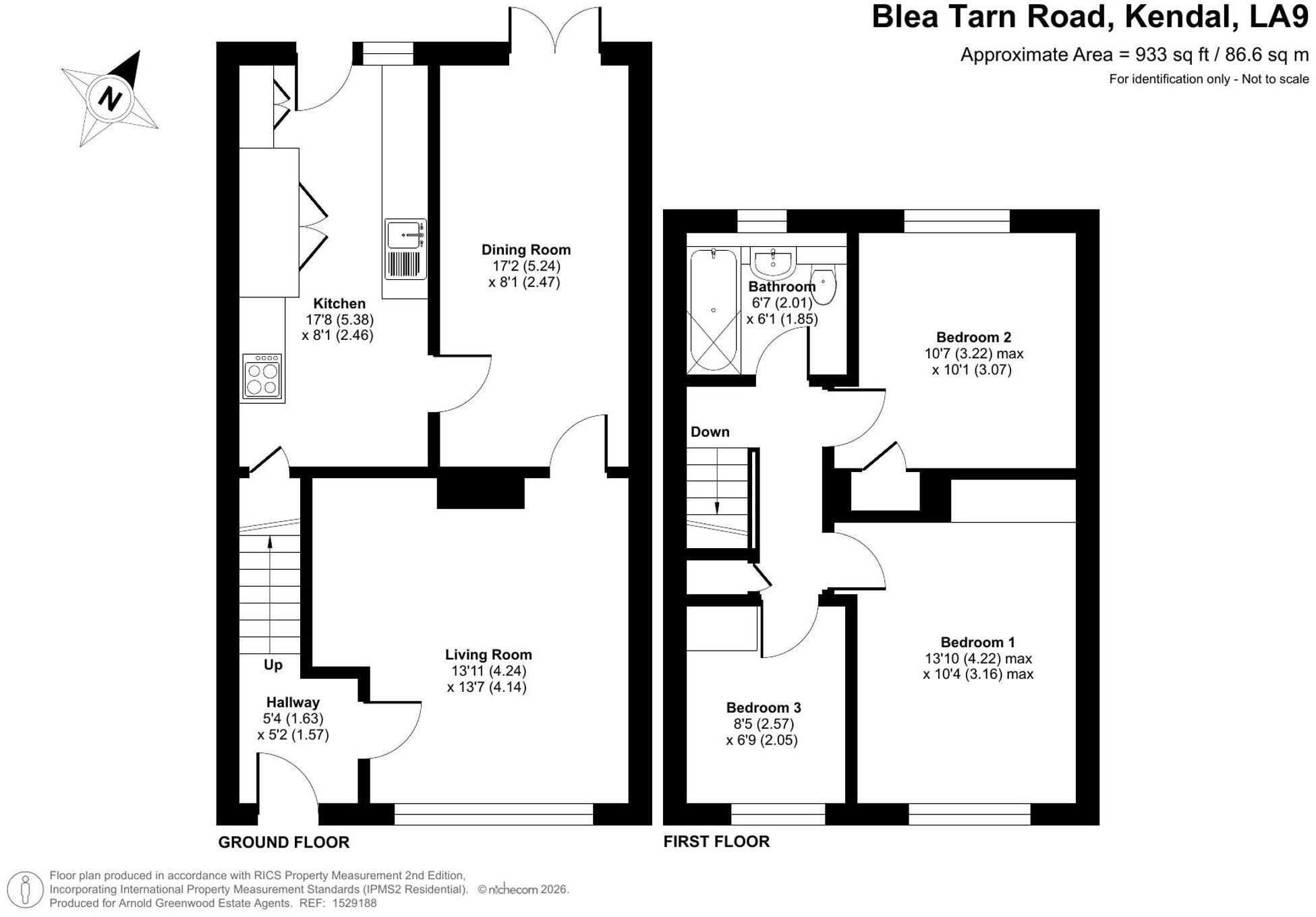 Blea Tarn Road, Kendal, LA9 floorplan