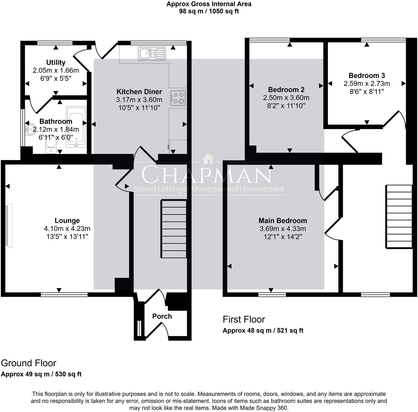 William Street, Ystrad, CF41 floorplan