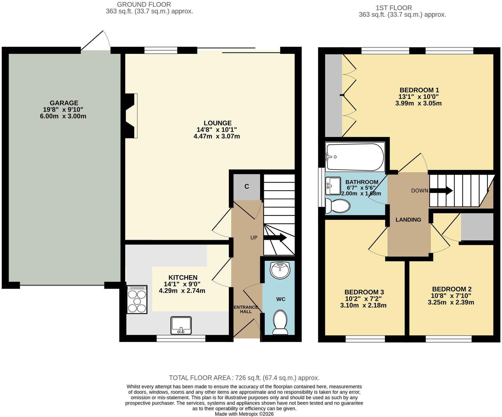 49, Yellowstone Close, St. Georges, TF2 floorplan