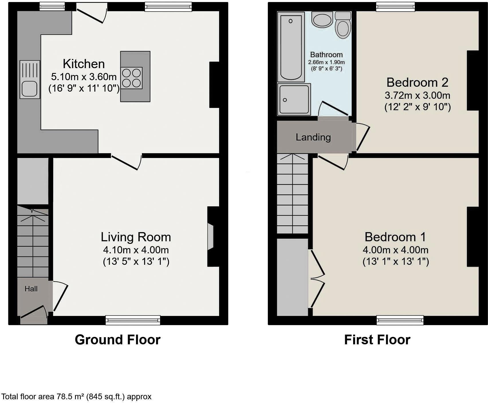 Park Terrace, Burnopfield, Newcastle upon Tyne floorplan