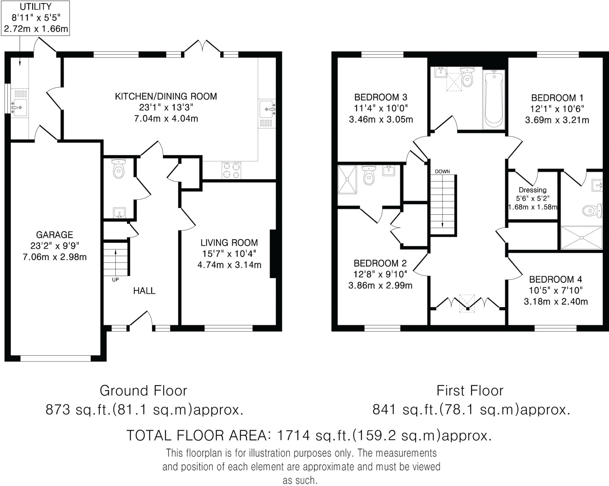 The Stables, Pottersheath, AL6 floorplan