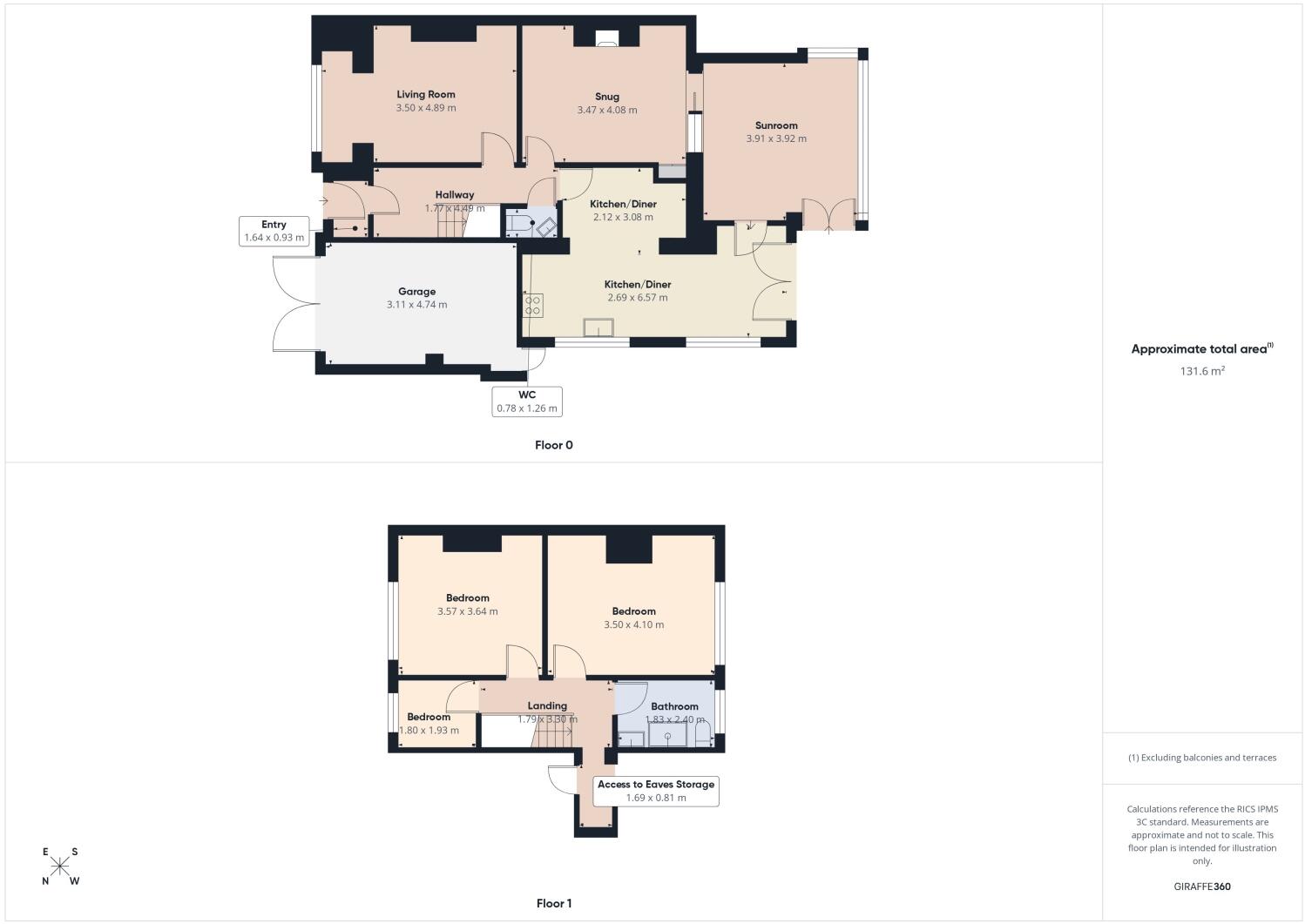 Grove Road, Brimington, Chesterfield, Derbyshire, S43 floorplan