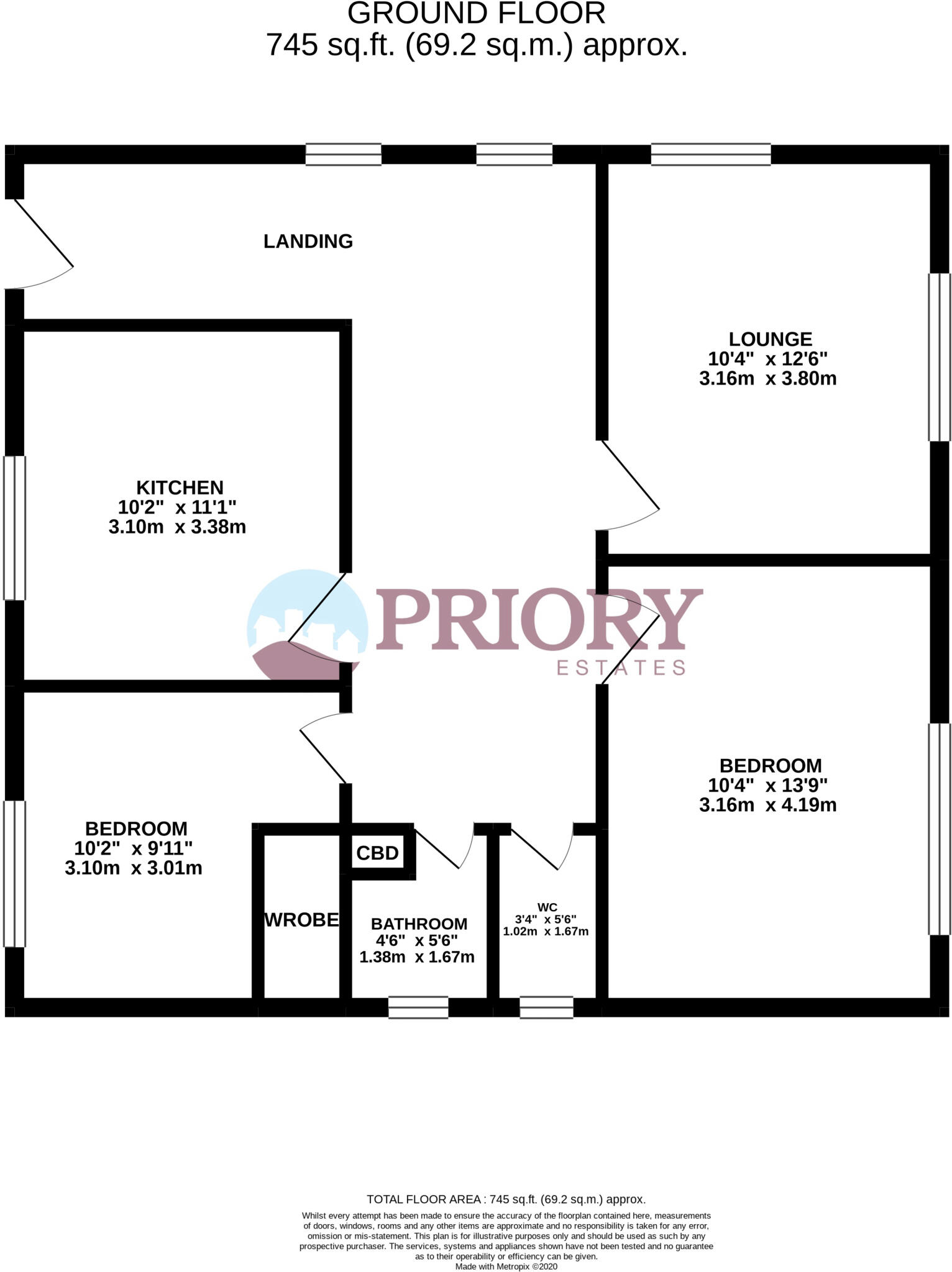 Connaught Avenue, Frinton On Sea floorplan
