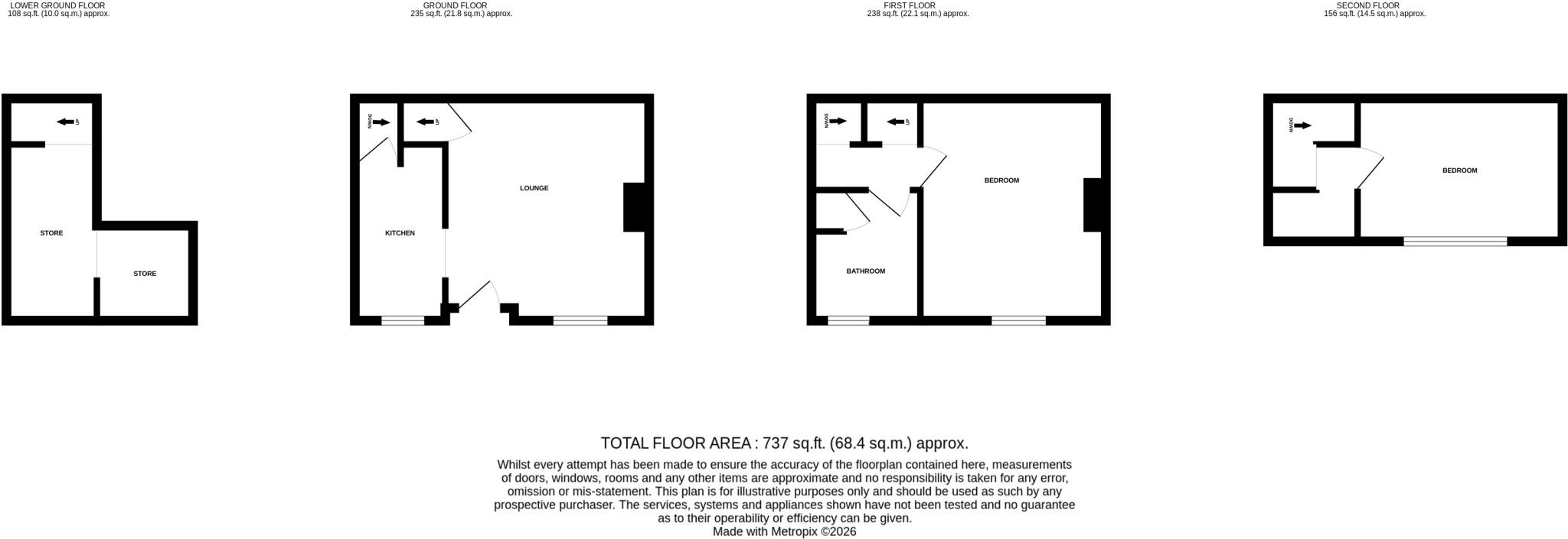 17 Kelsall Grove, Leeds, West Yorkshire LS6 1QY floorplan
