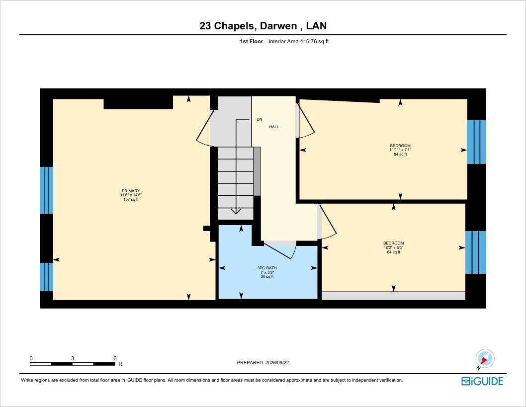 Chapels, Darwen, Lancashire, BB3 floorplan