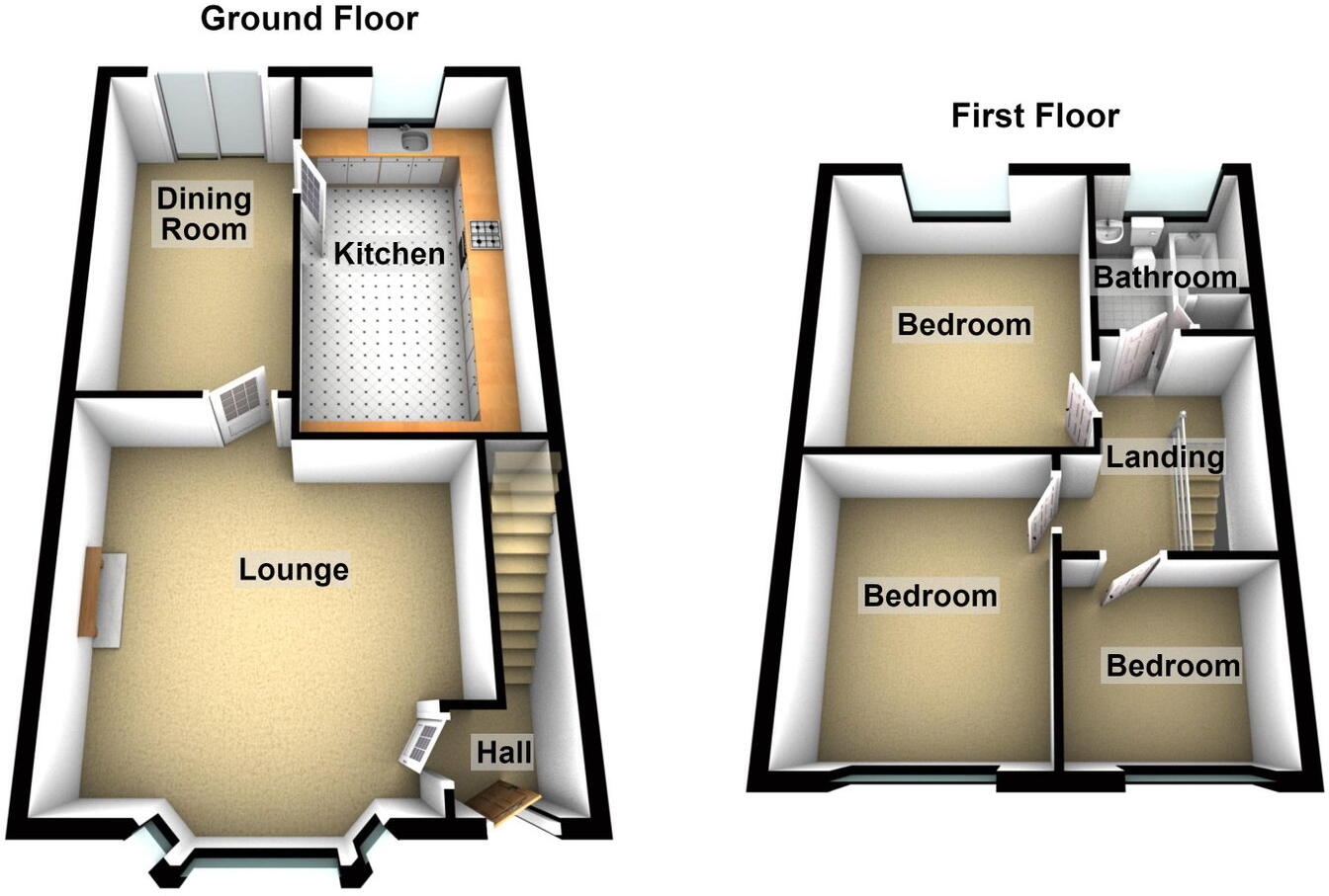 65 Harewood Drive, Royton OL2 5TB floorplan