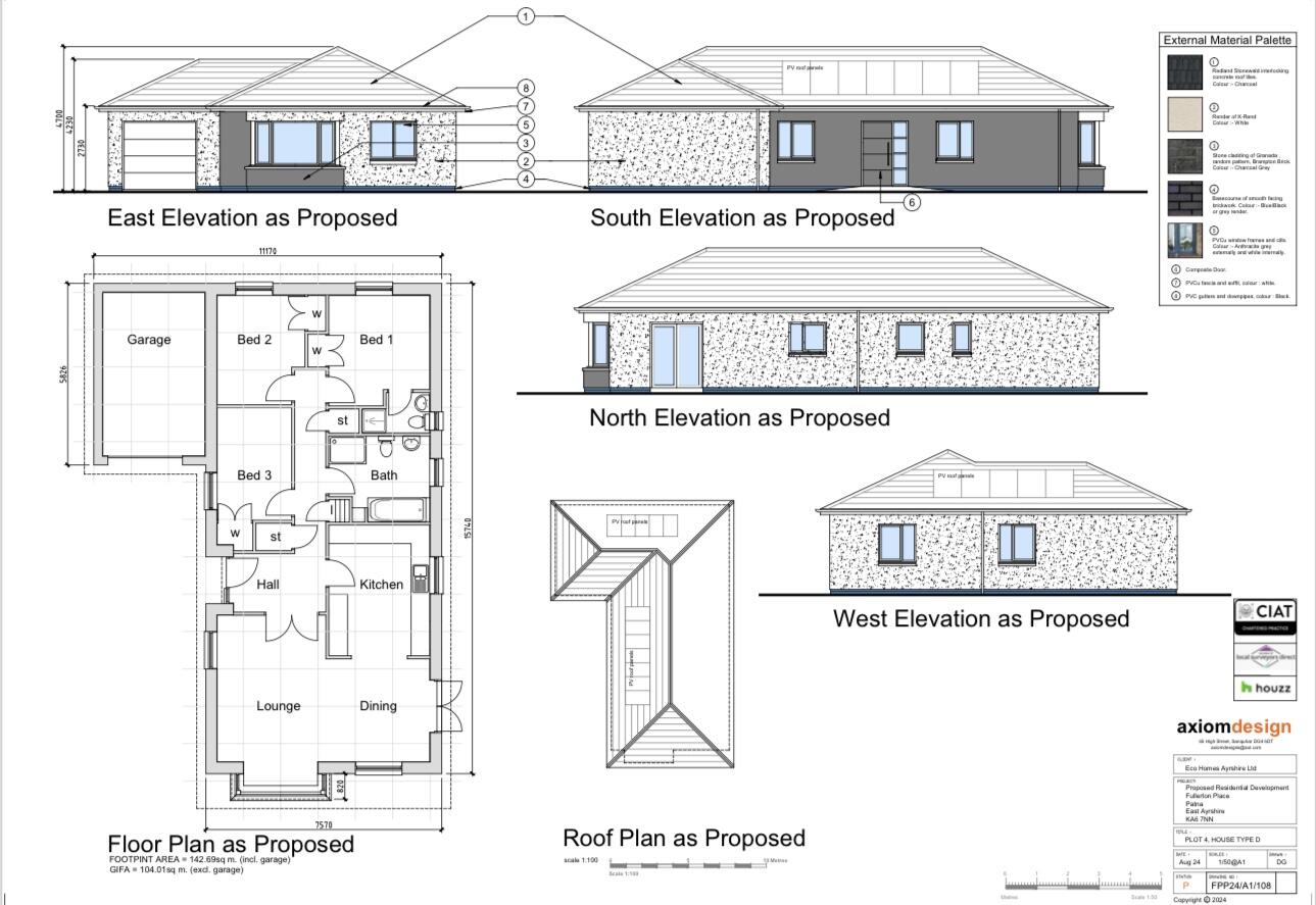Plot 3 Fullerton Place, Patna, South Ayrshire, KA6 7NN floorplan