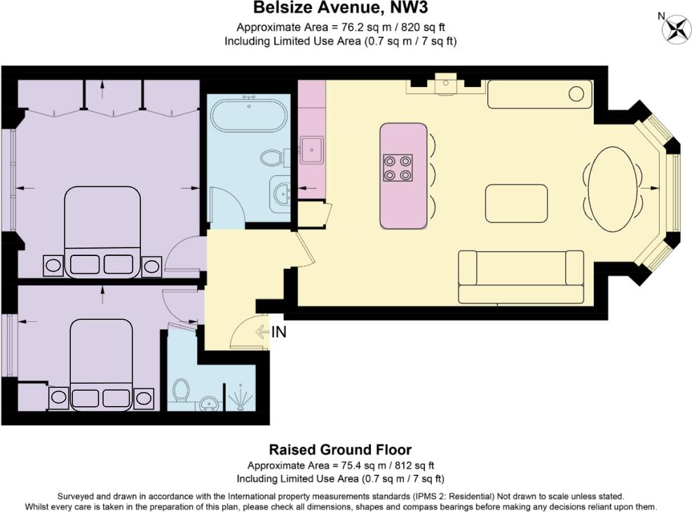 The Belsize Flat floorplan