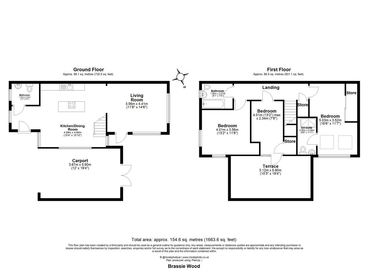 Brassie Wood, Chelmsford, CM3 3 floorplan