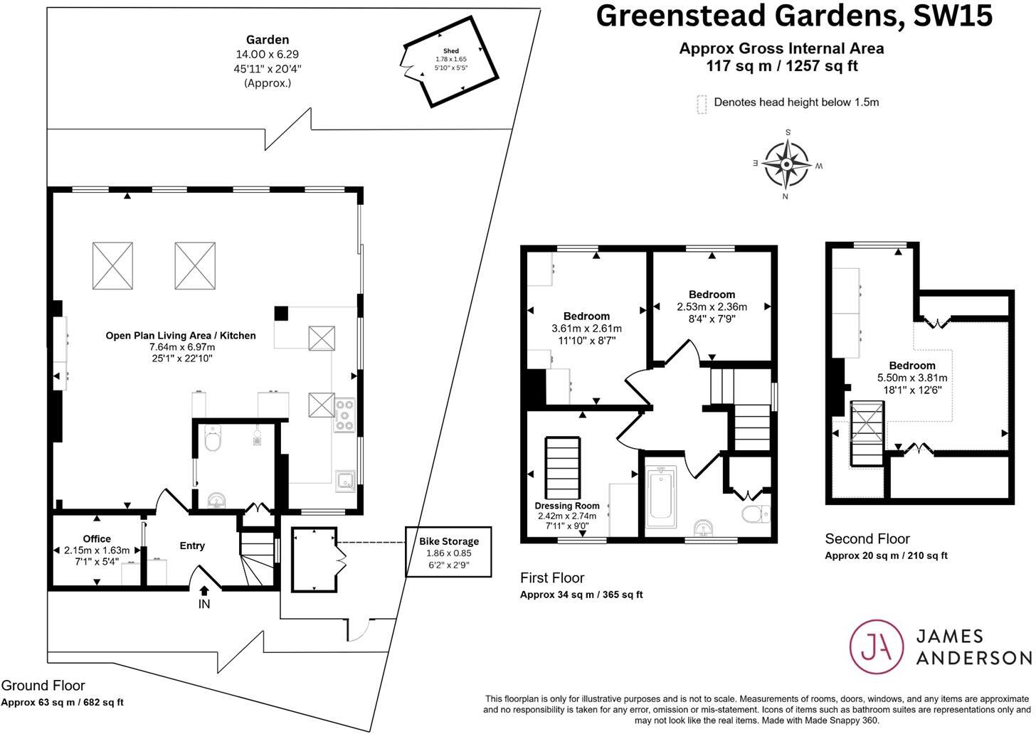Greenstead Gardens, Putney, SW15 floorplan