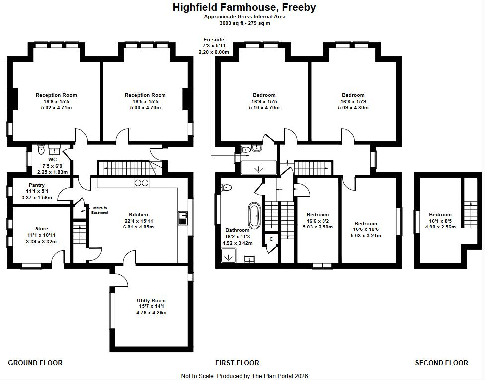 Highfields Farmhouse, Waltham Road, Freeby, Melton Mowbray floorplan