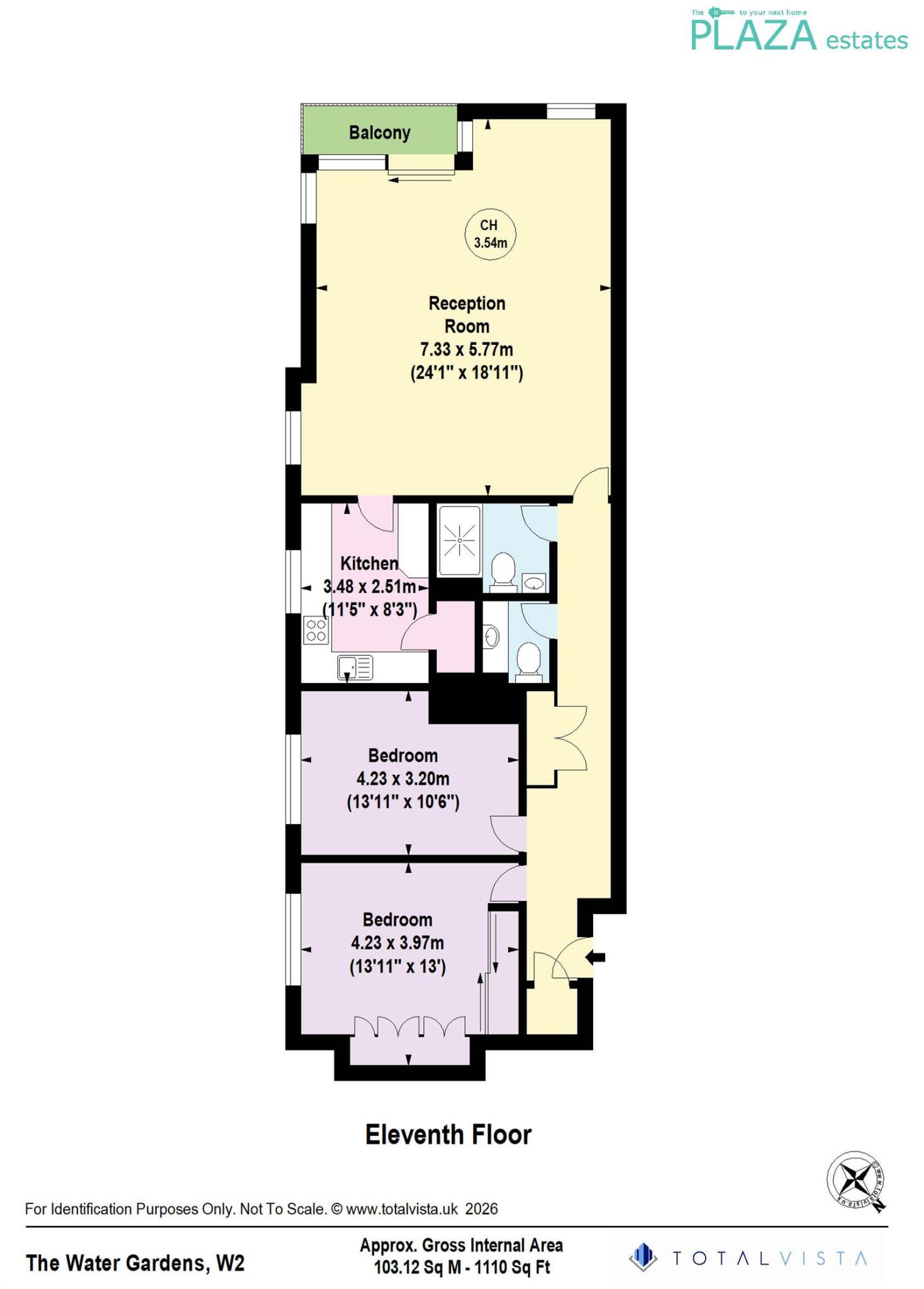 THE WATER GARDENS, London, W2 floorplan