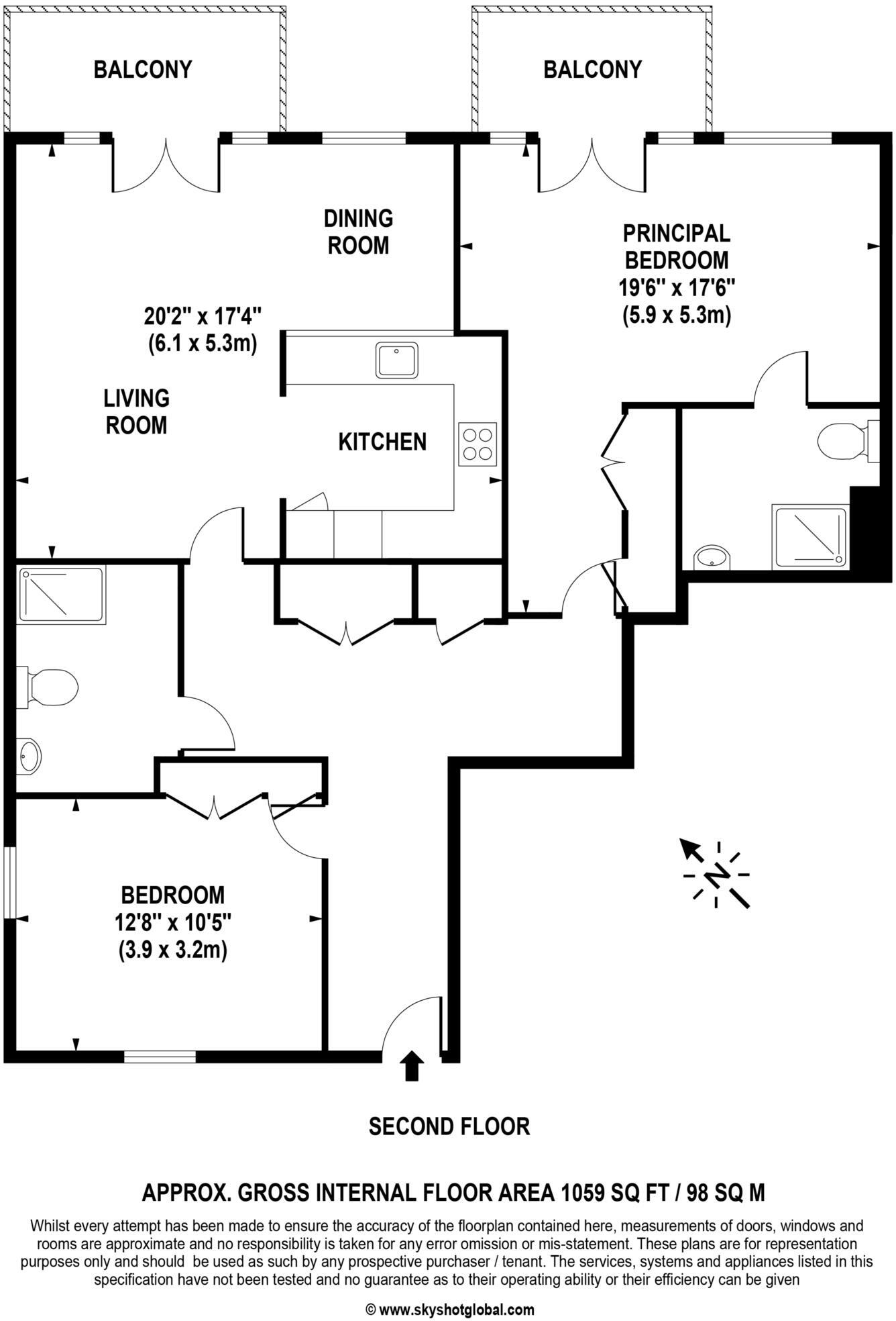Rise Road, Ascot floorplan