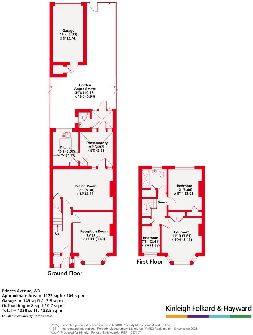 Princes Avenue, Acton, London, W3 floorplan
