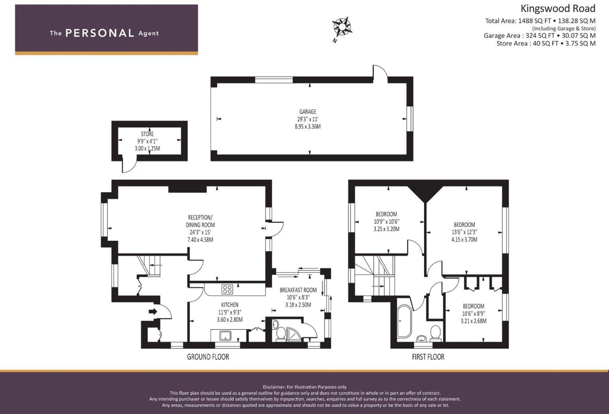 Kingswood Road, Tadworth, KT20 floorplan