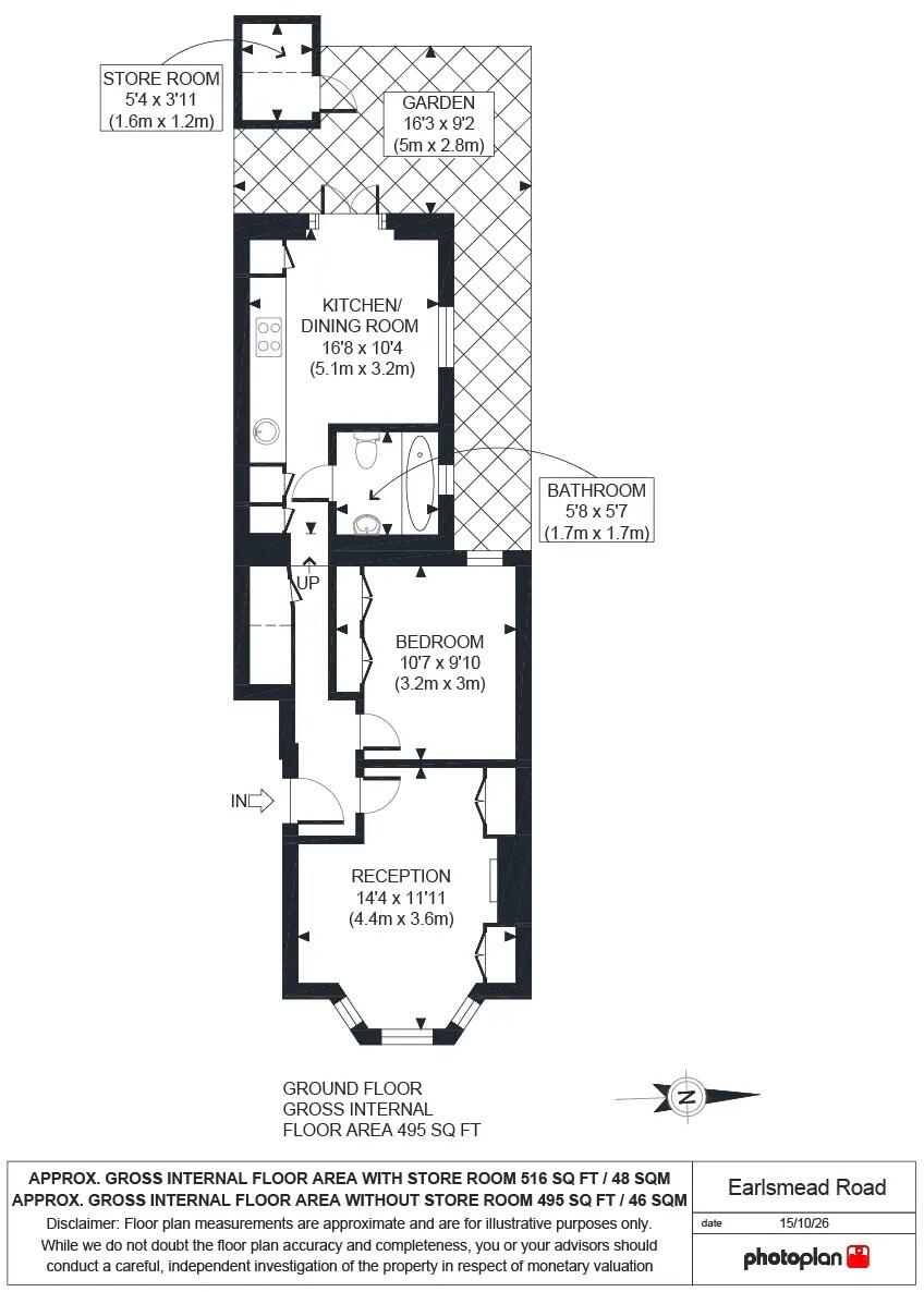 Earlsmead Road, Kensal Rise, London, NW10 floorplan