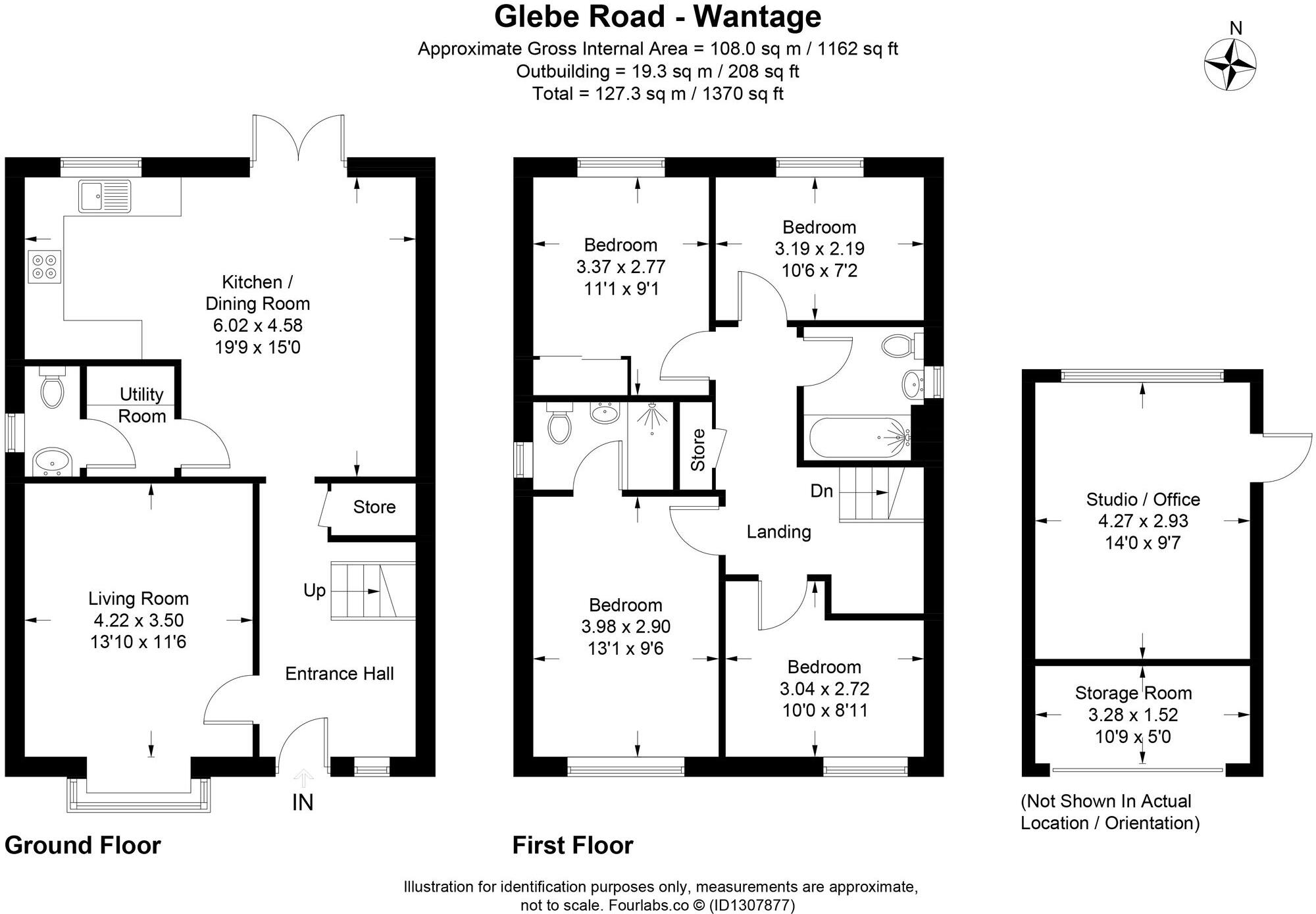 Glebe Road, East Challow, OX12 floorplan
