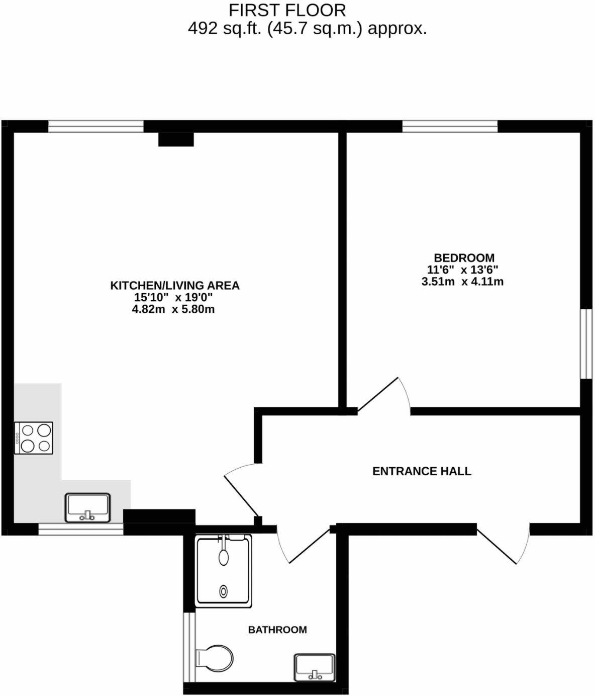 Vicarage Road, Blackwater, Camberley, Hampshire, GU17 floorplan