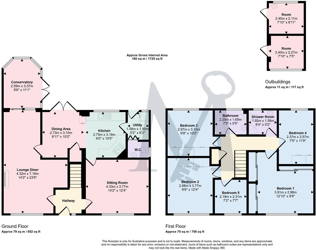 Field Close, Thringstone, Coalville floorplan