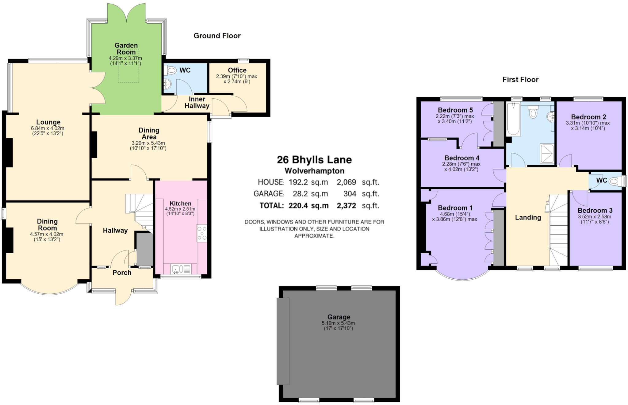 Bhylls Lane, Merry Hill, Wolverhampton floorplan