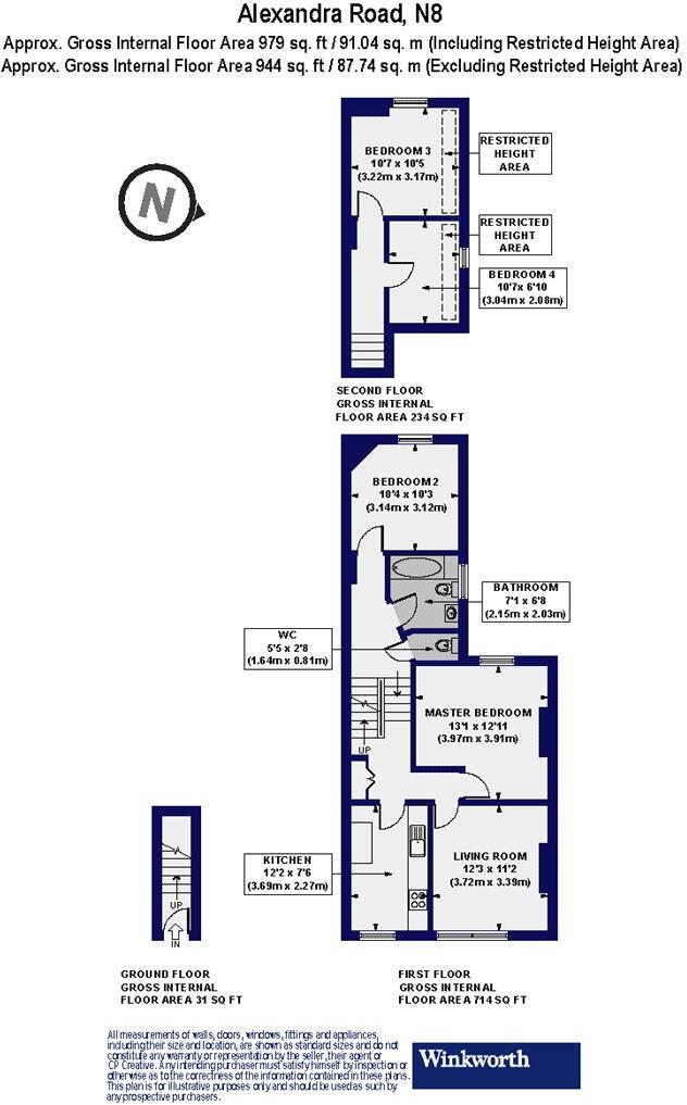 Alexandra Road, London, N8 floorplan