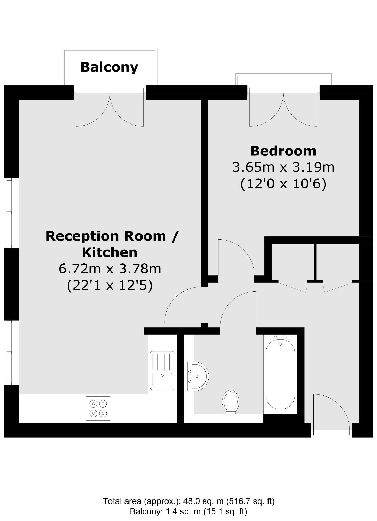 Garratt Lane, Earlsfield floorplan