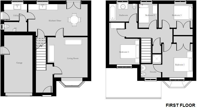 Plot 53 Hipswell Road, Catterick Garrison floorplan