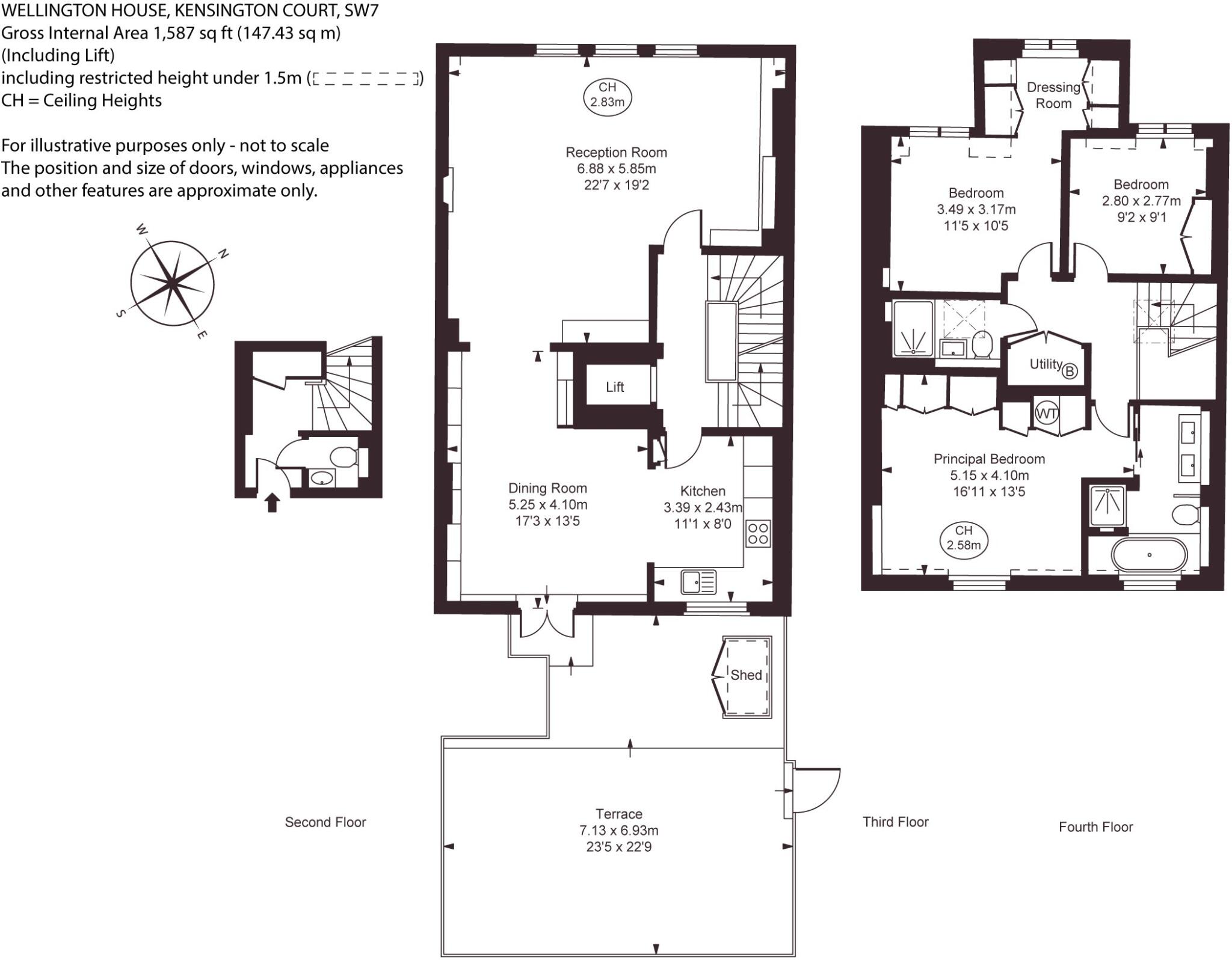 Wellington House, 25 Kensington Court, London floorplan