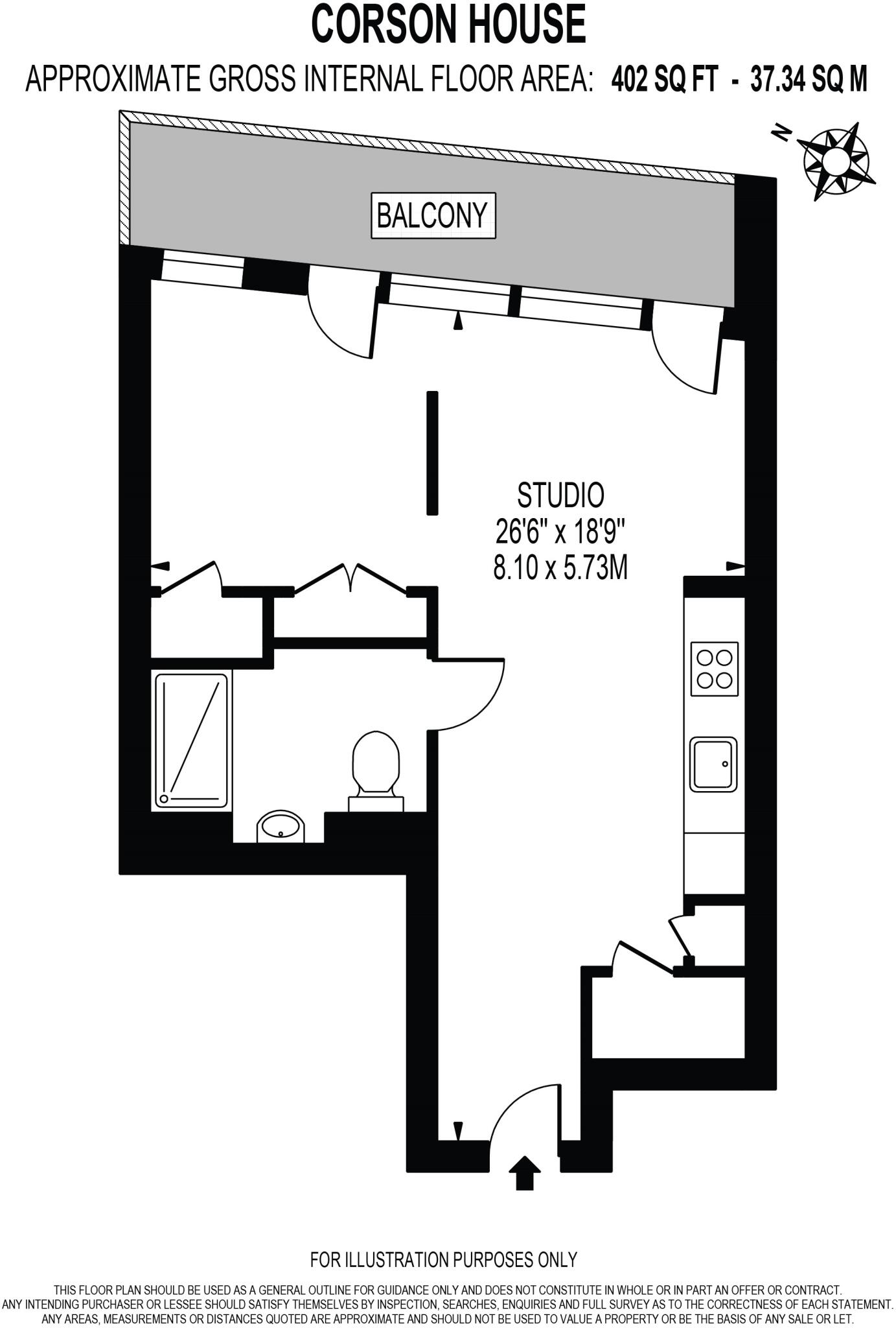 Corson House, 157 City Island Way, E14 floorplan