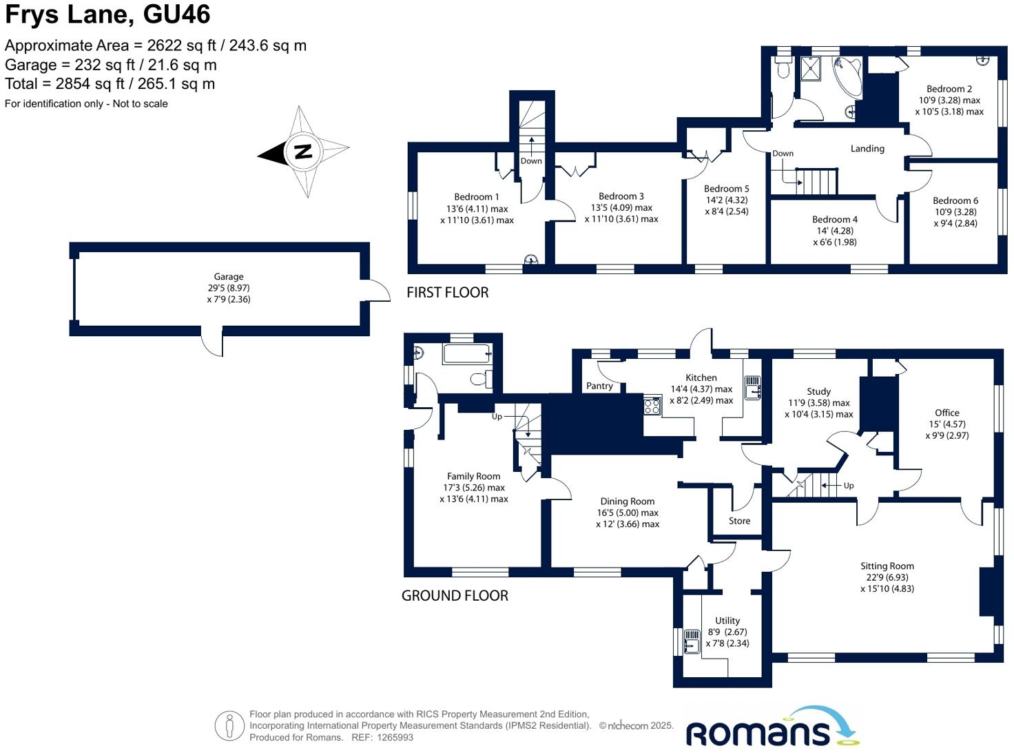 Frys Lane, Yateley floorplan