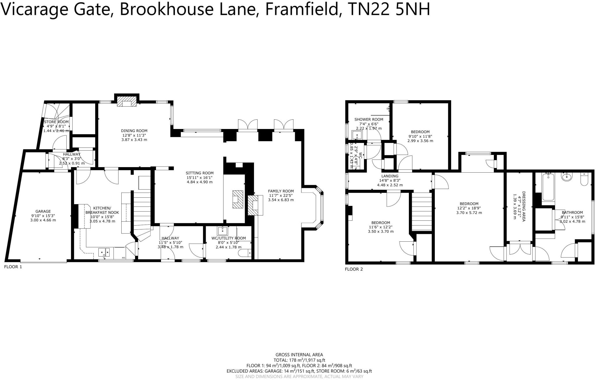 Brookhouse Lane, Framfield, Uckfield, East Sussex, TN22 floorplan