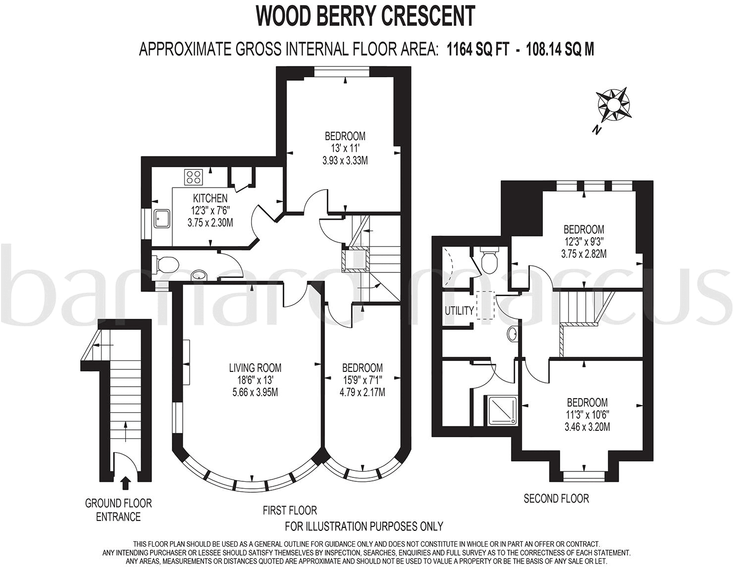 Woodberry Crescent, Muswell Hill Broadway floorplan
