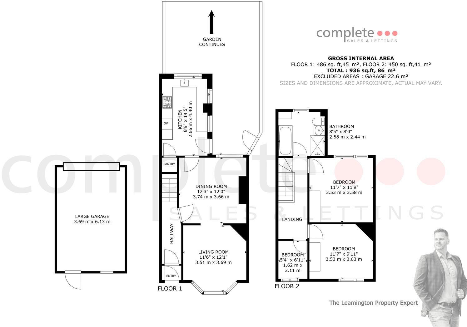 Greville Road, Warwick floorplan
