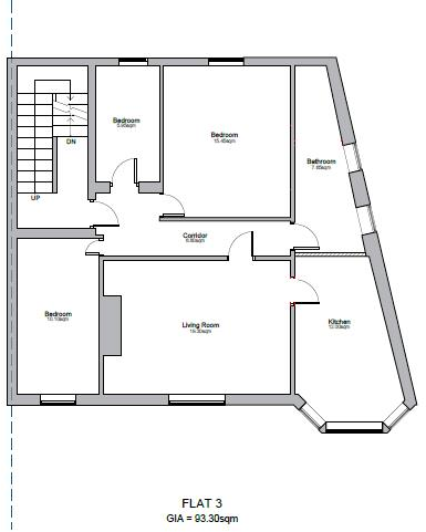 Flat 3 1-2 Marine Road West, Morecambe floorplan