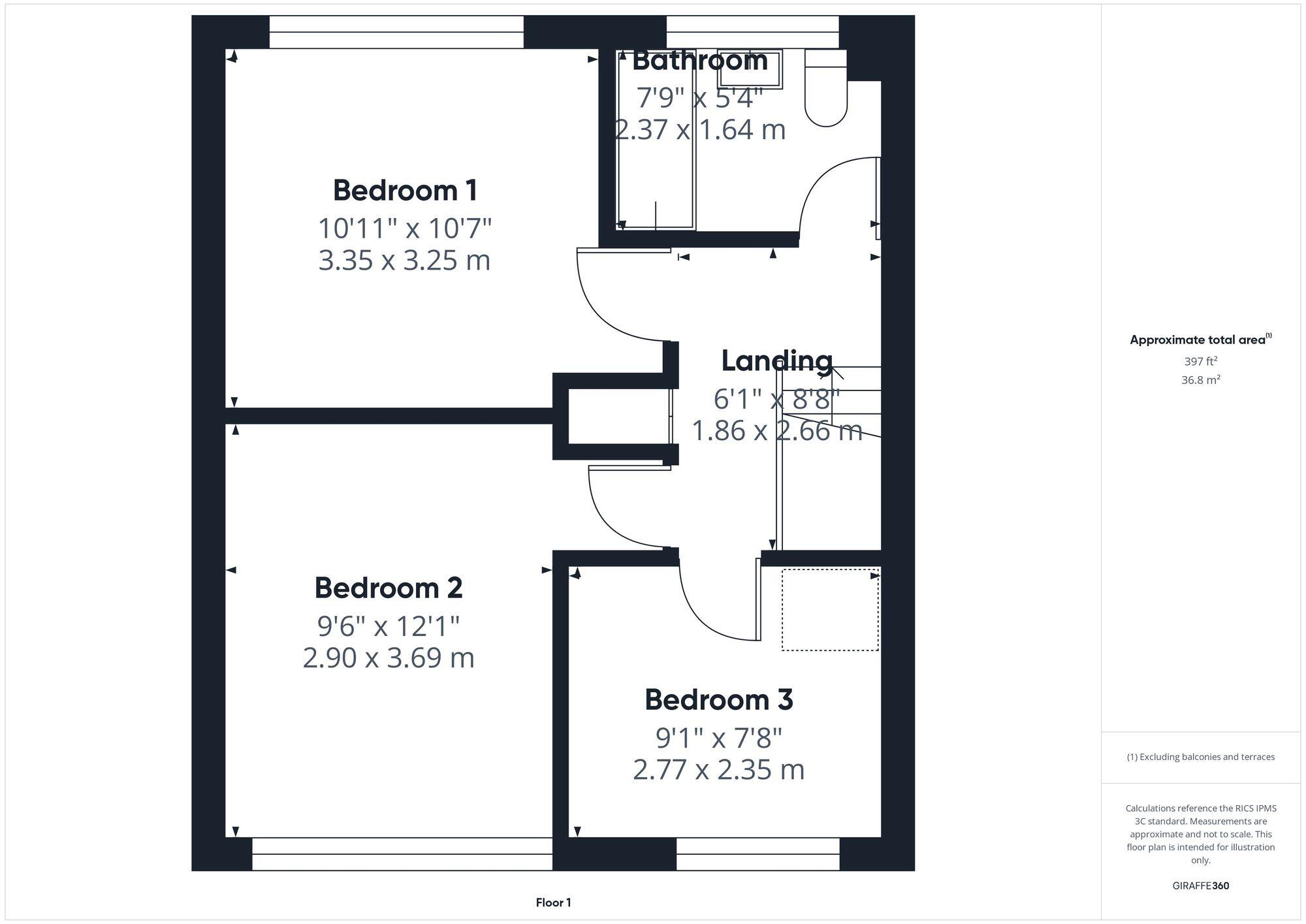 Shelley Road, Blacon, CH1 floorplan