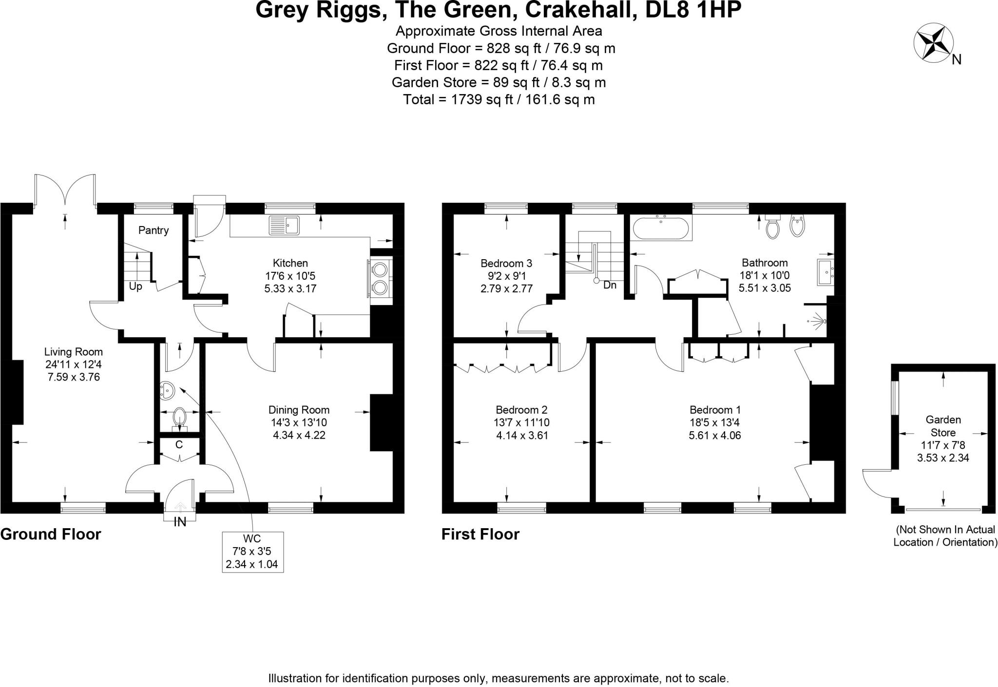 Grey Riggs, The Green, Crakehall, Bedale, North Yorkshire DL8 1HP floorplan