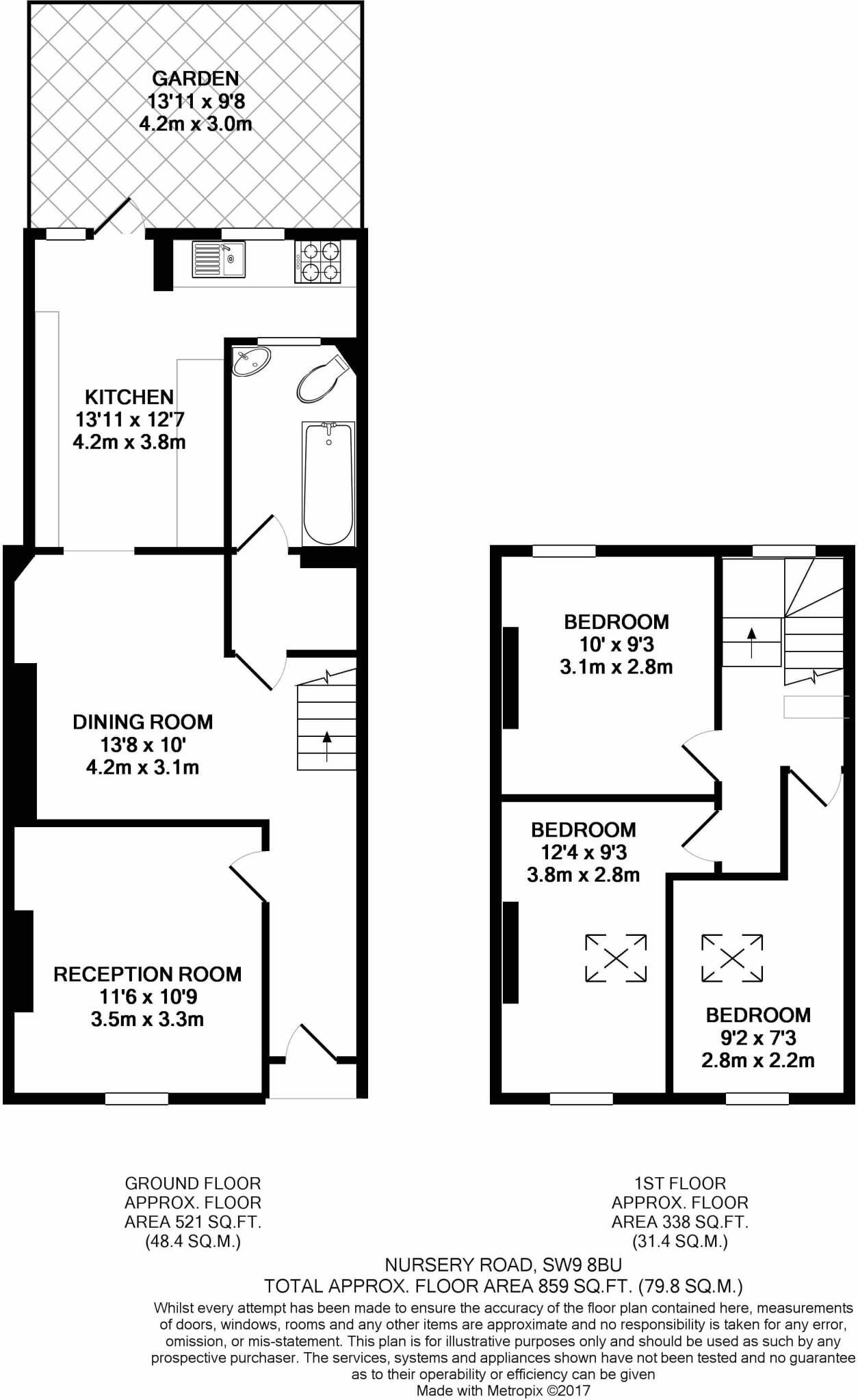 Nursery Road, London, SW9 floorplan